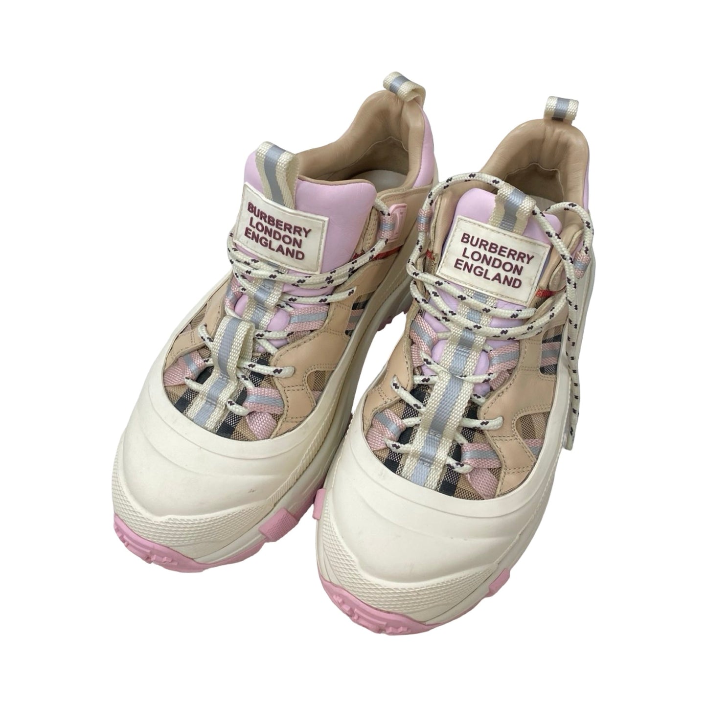 Shoes Luxury Designer By Burberry In Multi, Size: EUR 37