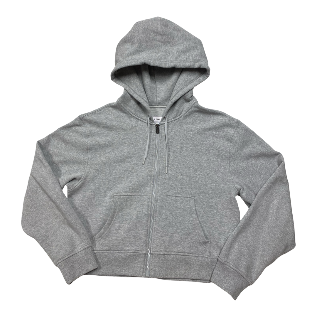 Athletic Jacket By Athleta In Grey, Size:M