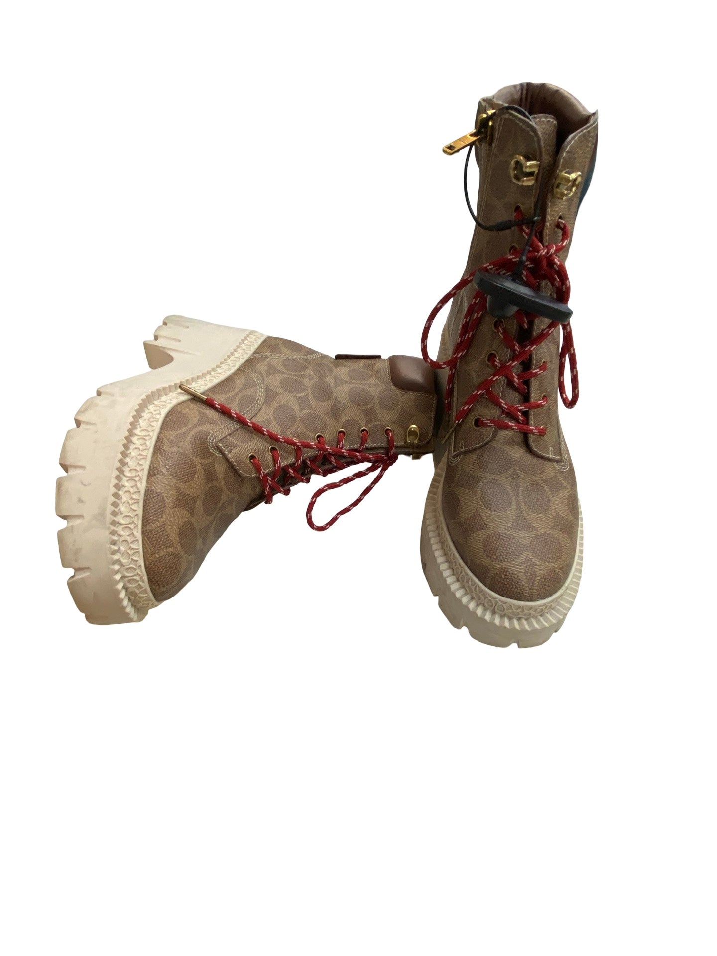 Boots Designer By Coach In Multi, Size:7