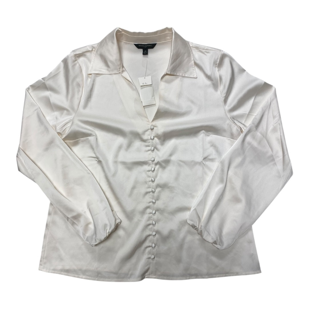 Top Ls By Banana Republic In Ivory, Size:M