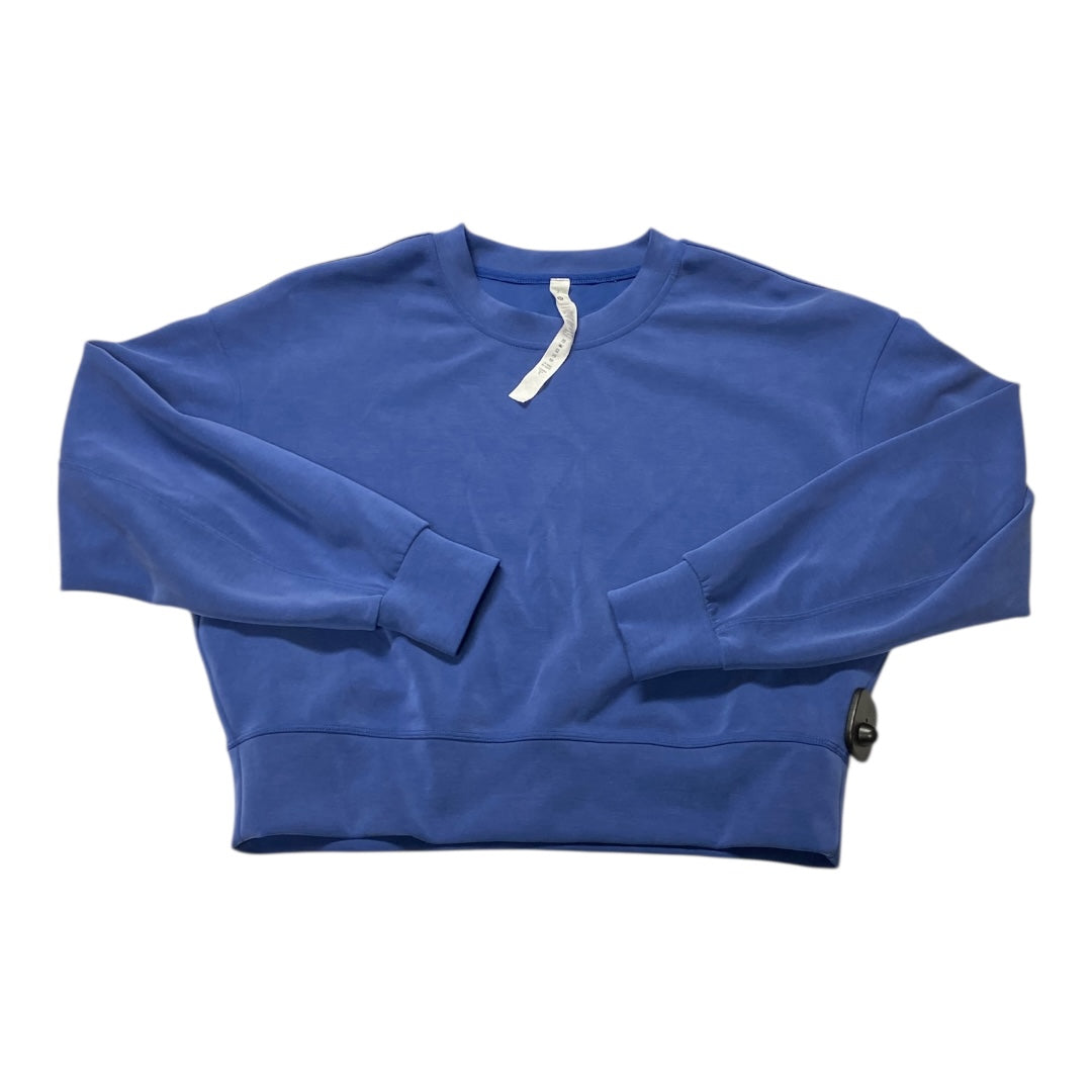 Athletic Sweatshirt Crewneck By Lululemon In Blue, Size:2
