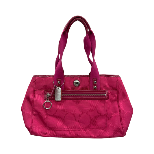 Handbag Designer By Coach In Pink, Size:Medium