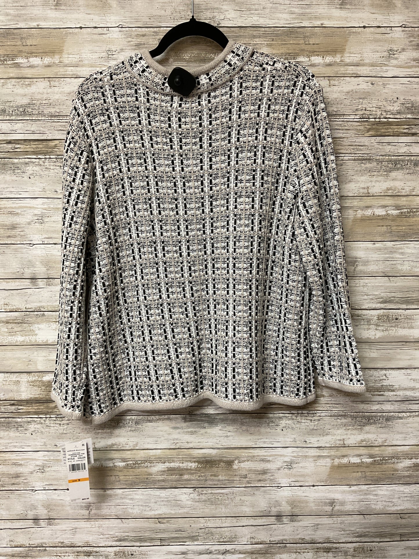 Cardigan By Alfred Dunner In Black & Tan, Size:S