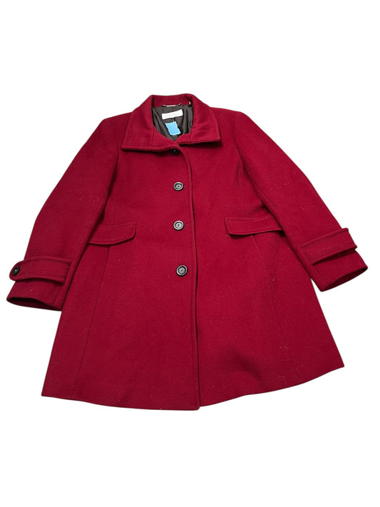 Coat Peacoat By Calvin Klein In Red, Size:Xl