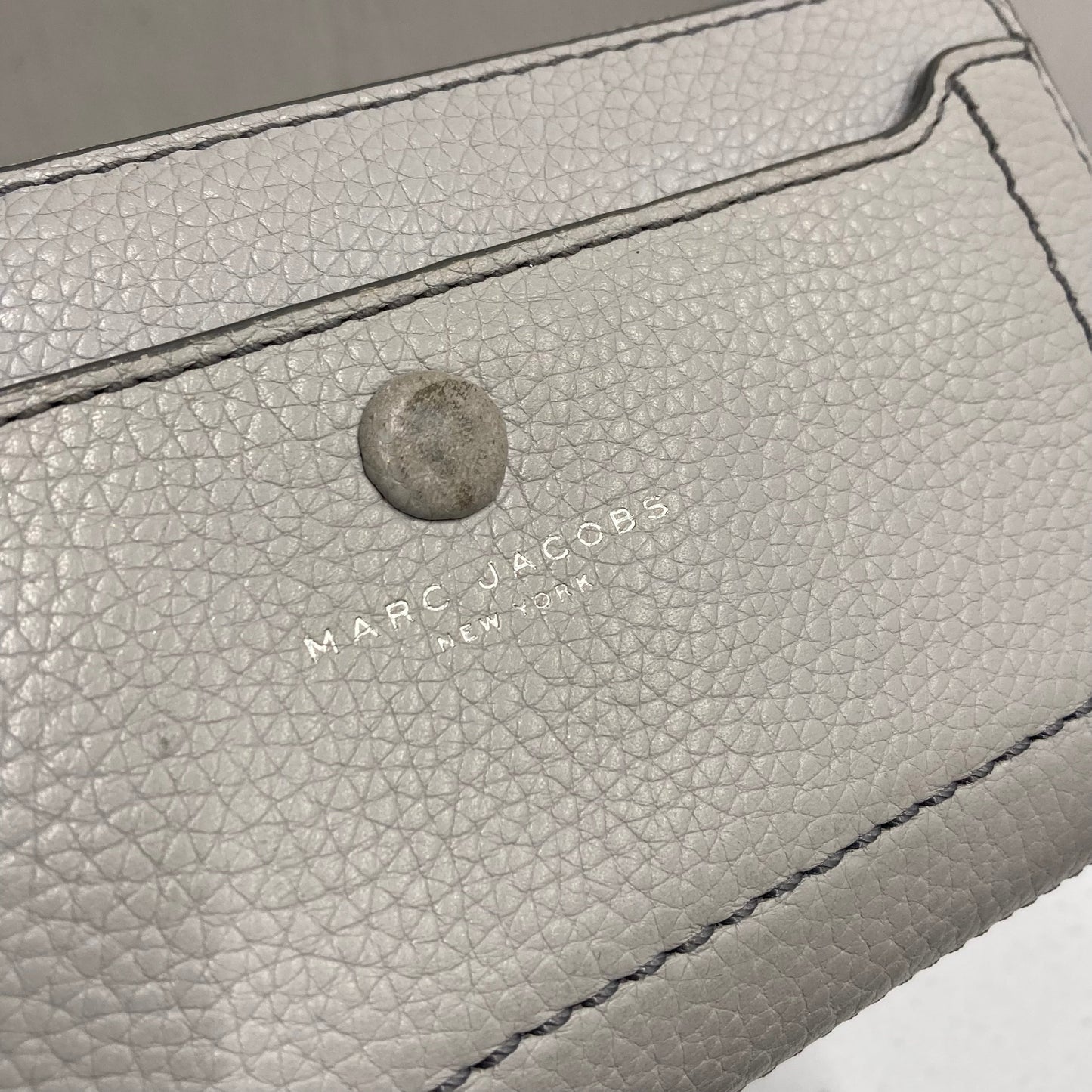 Wallet Designer By Marc Jacobs In Grey, Size:Large