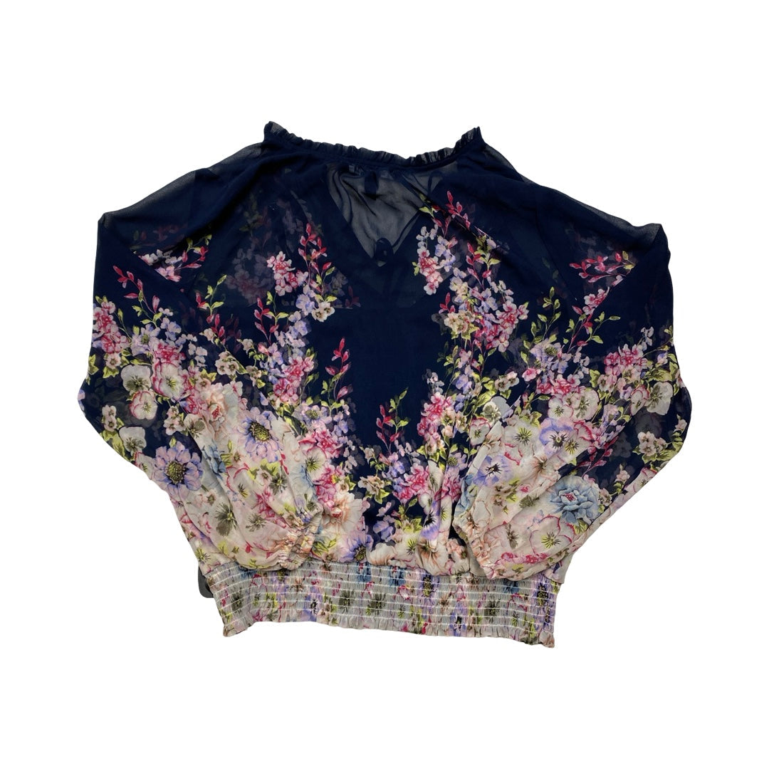 Top Ls By White House Black Market In Floral Print, Size:M