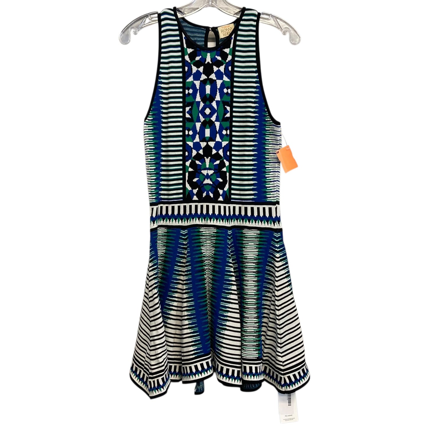 Dress Casual Short By Torn by Ronny Kobo In Blue & Green, Size:L