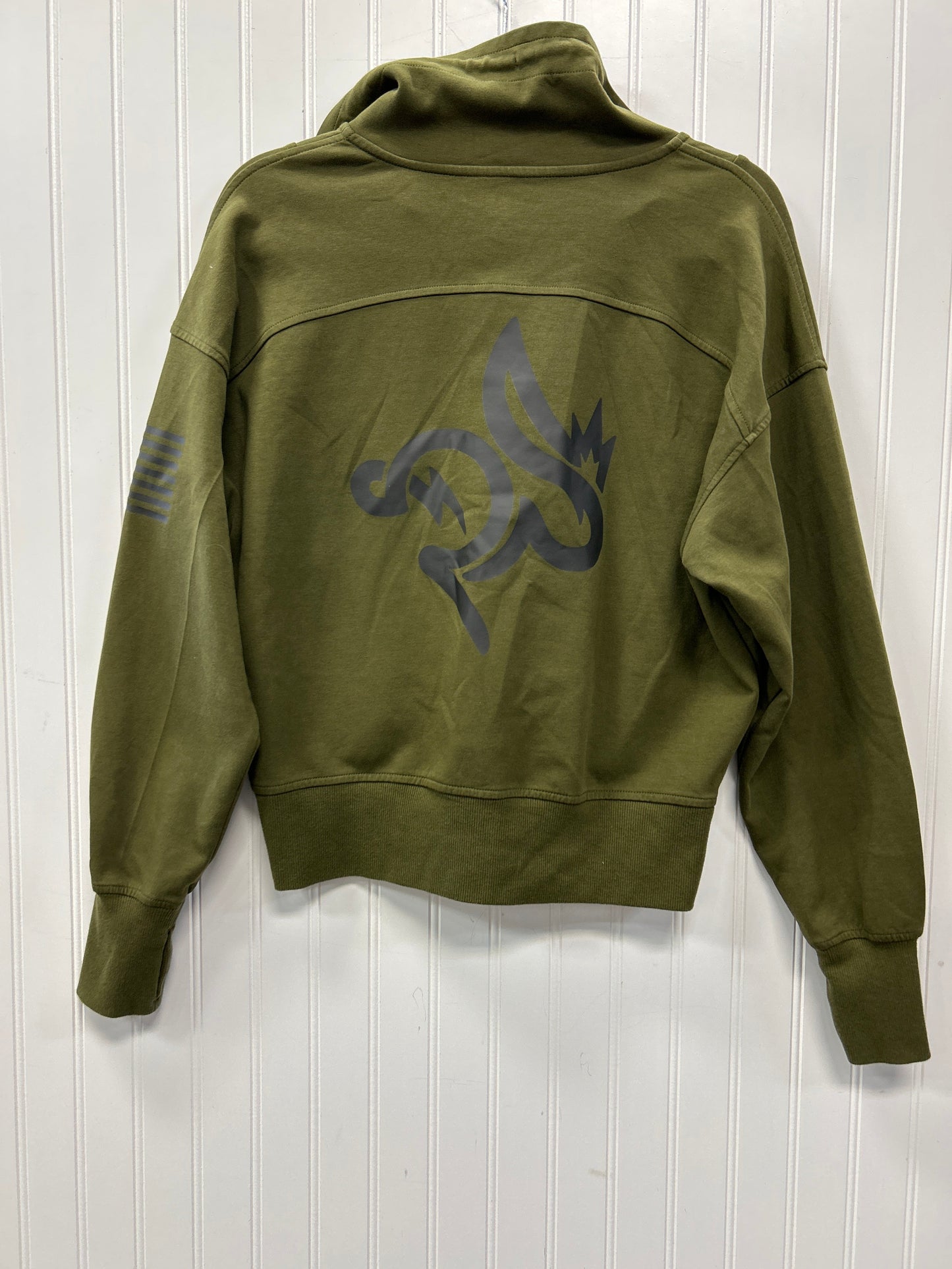 Athletic Jacket By Old Navy In Green, Size:L