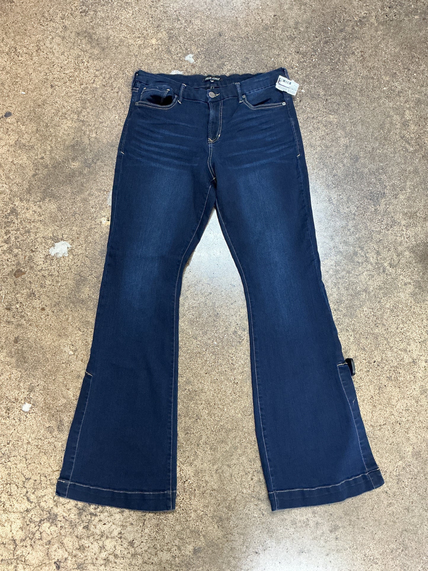 Jeans Flared By Dear John In Blue Denim, Size:14