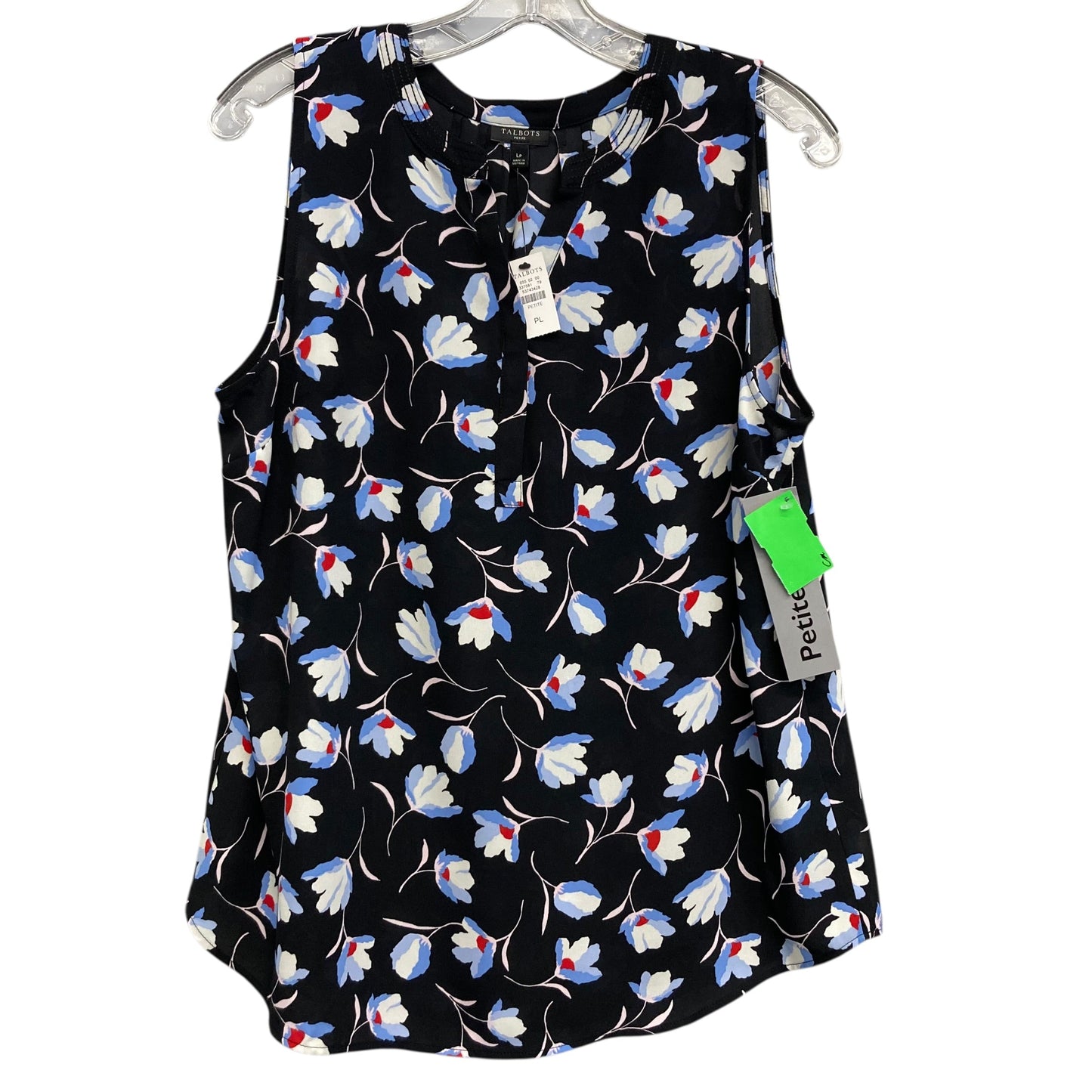 Top Sleeveless By Talbots In Black, Size:Lp