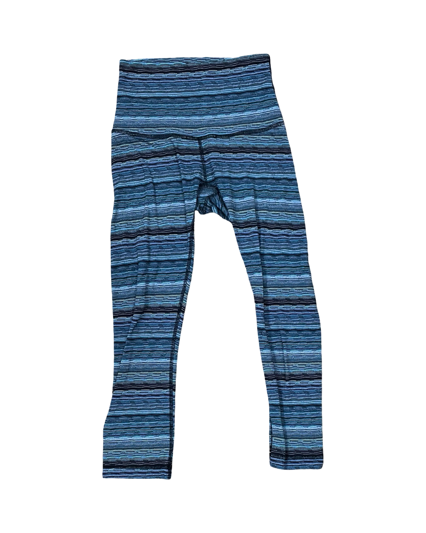 Athletic Leggings By Lululemon In Blue, Size:M
