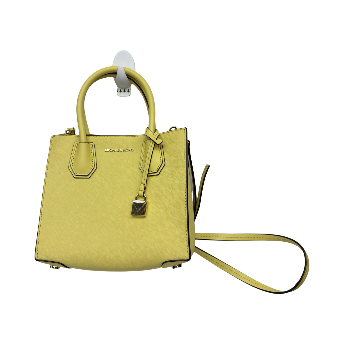 Handbag Designer By Michael Kors In Yellow, Size:Small