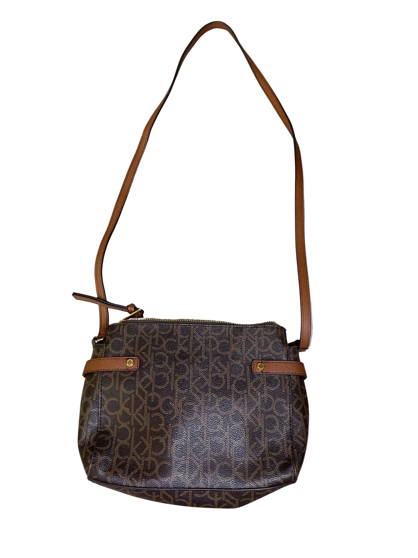 Crossbody By Calvin Klein In Brown, Size:Medium