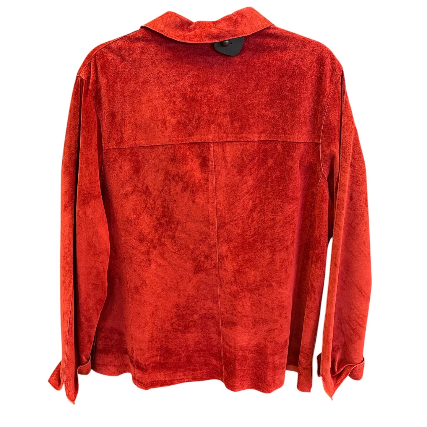 Jacket Leather By Valerie Stevens In Red, Size:Xl