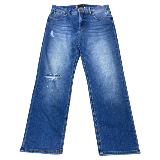 Jeans Straight By Kut In Blue Denim, Size:8