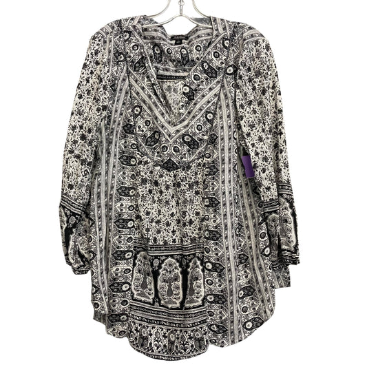 Top Ls By Lucky Brand In Black & Grey, Size:Xl