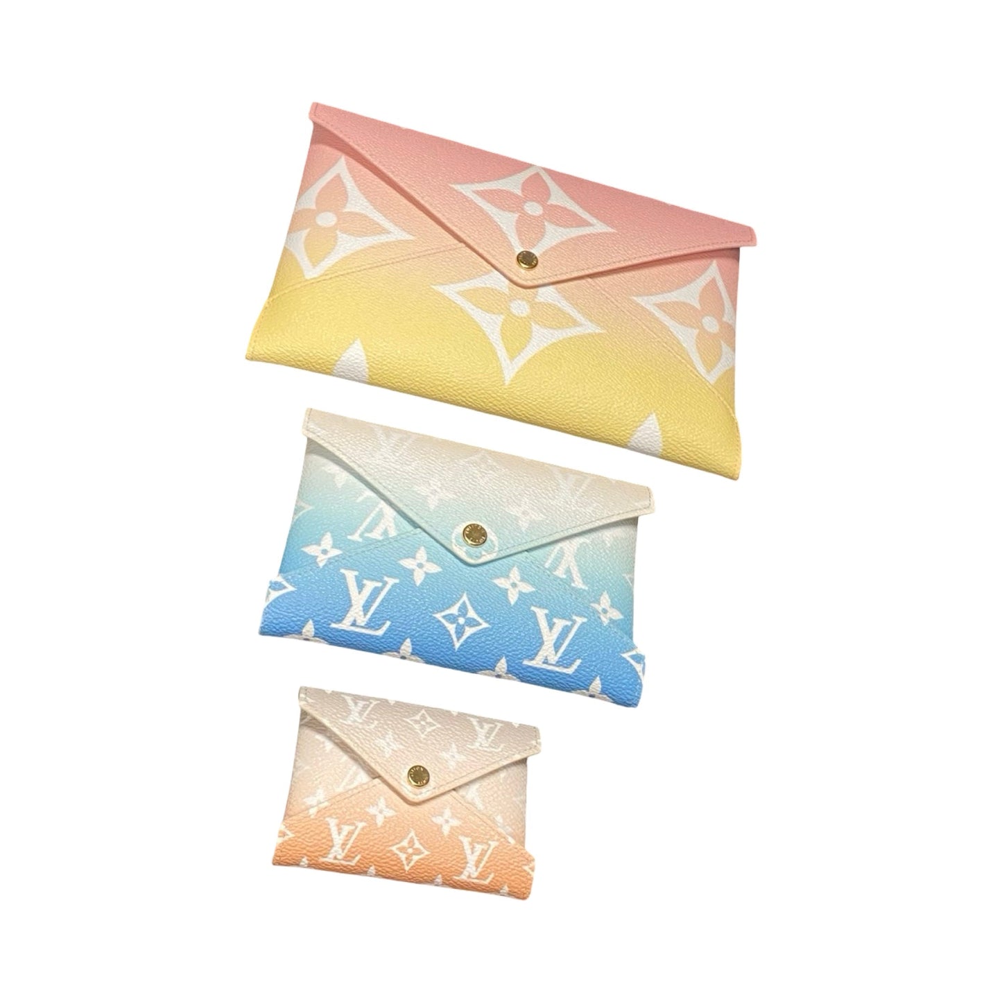 Clutch Luxury Designer By Louis Vuitton In Multi, Size:Medium