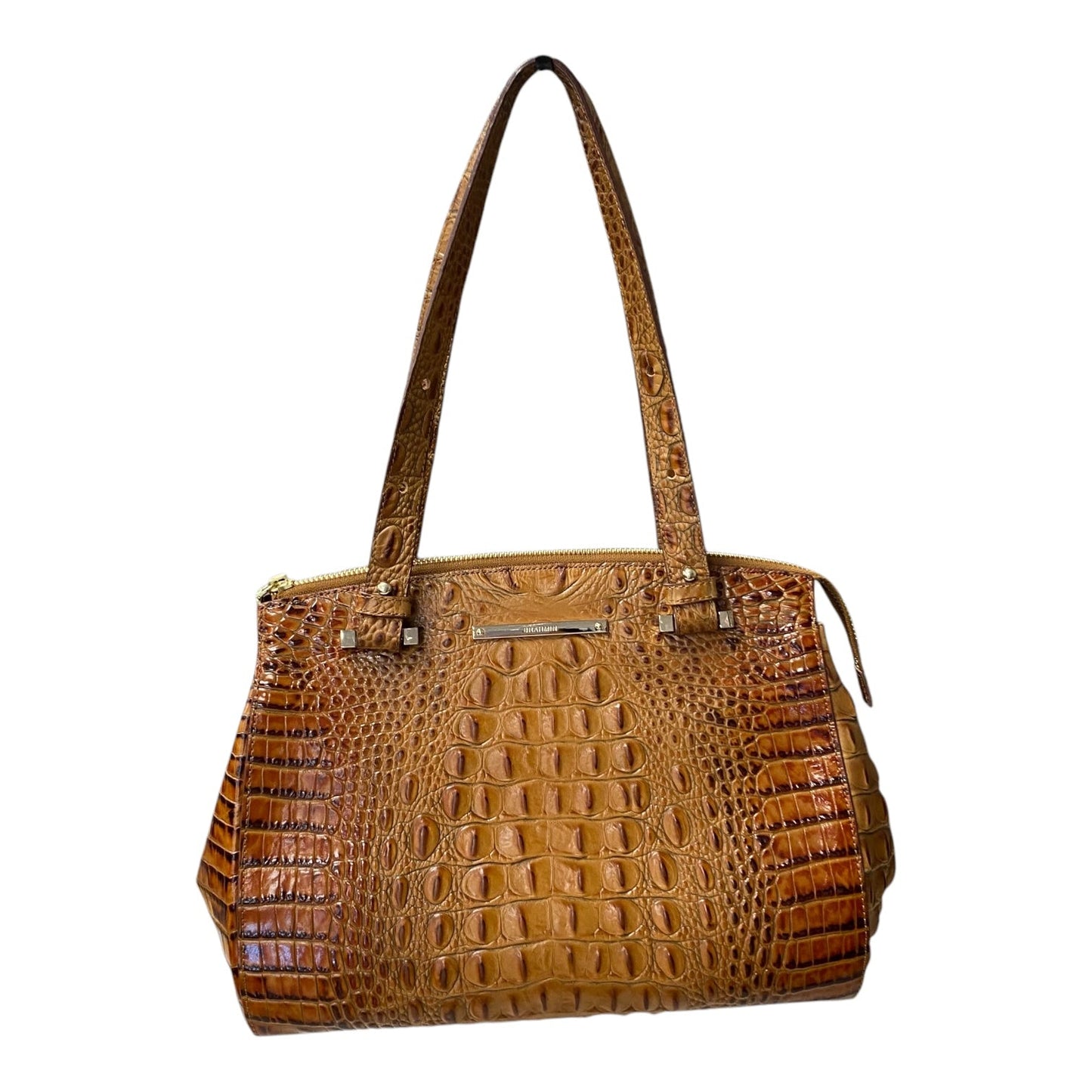 Handbag Designer By Brahmin In Brown, Size:Medium