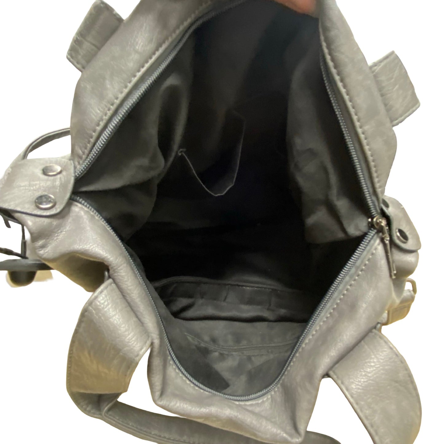 Handbag By Clothes Mentor In Grey, Size:Large