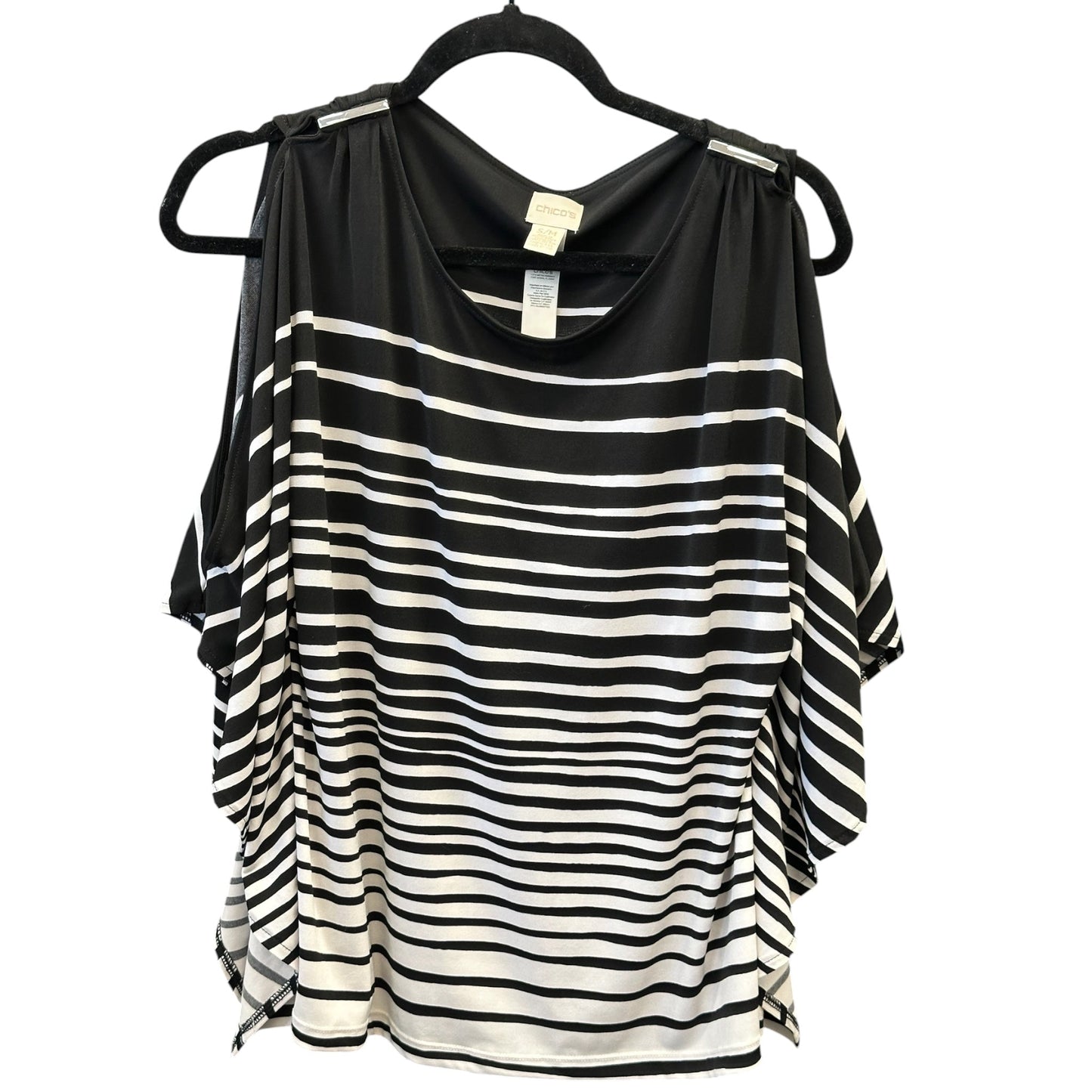Top Ss By Chicos In Black & White, Size:S