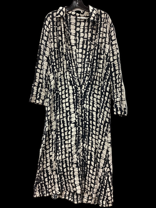 Dress Casual Maxi By Zara In Black & Cream, Size:Xl