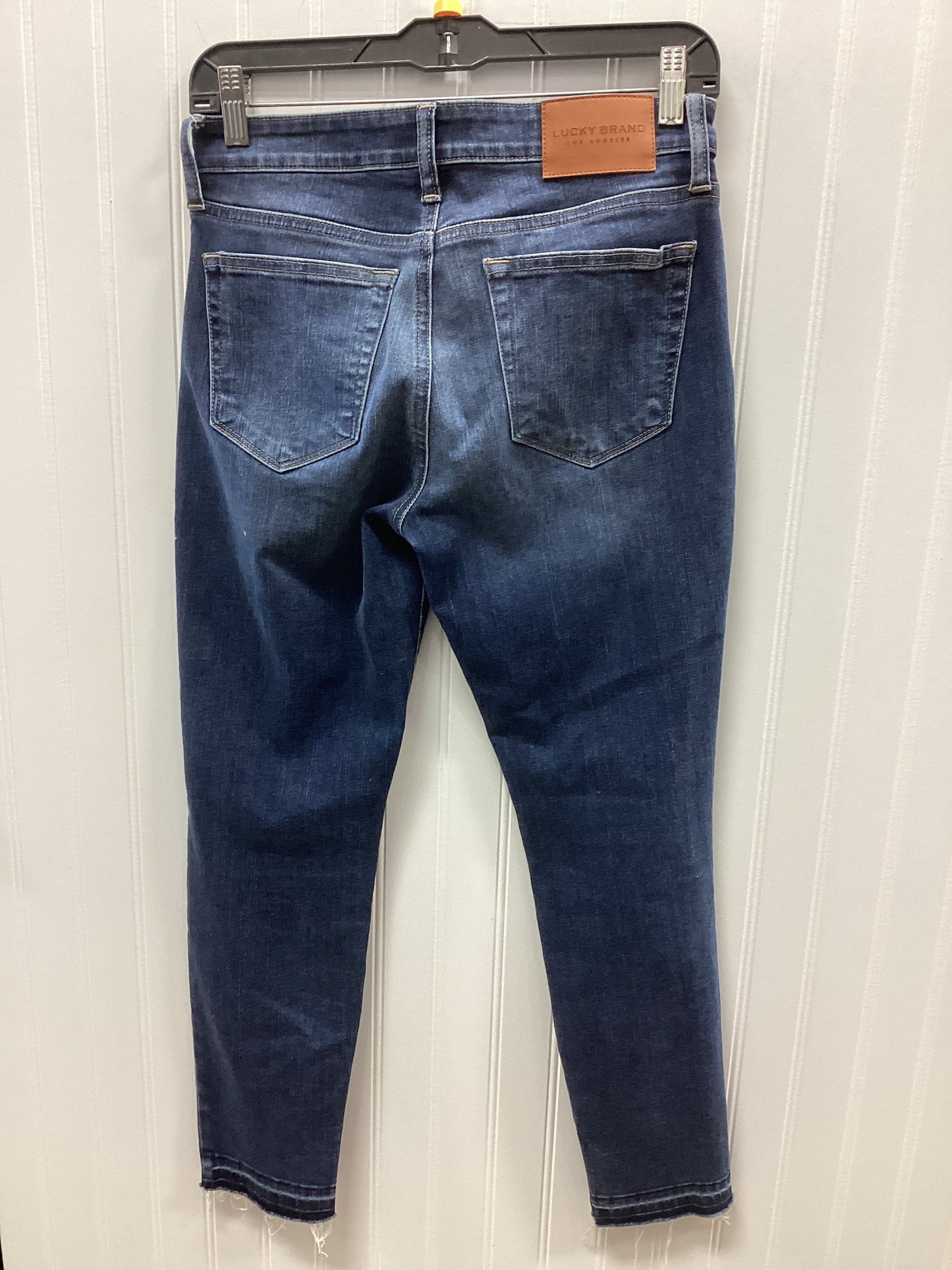 Jeans Skinny By Lucky Brand In Blue Denim, Size:4