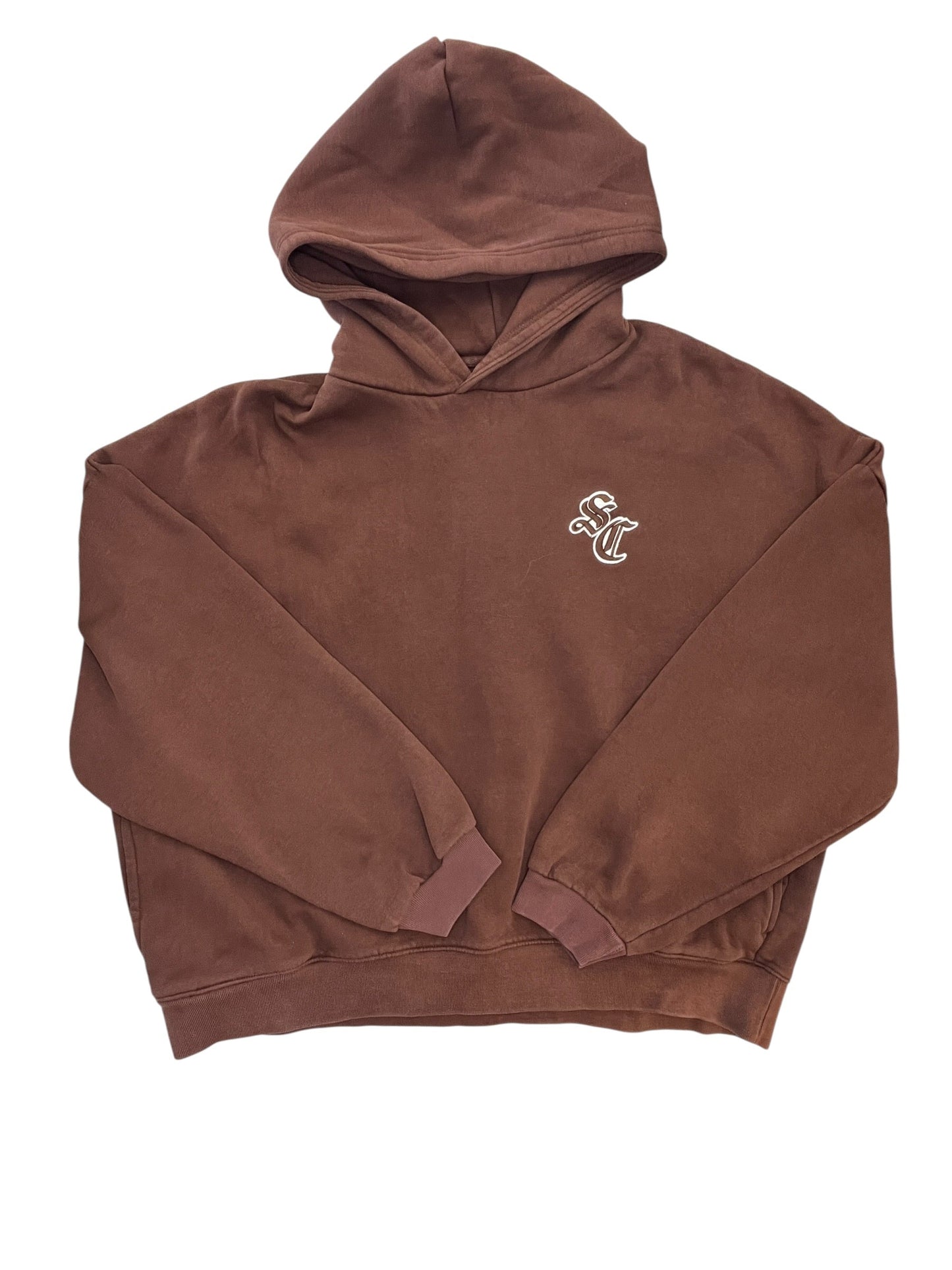 Sweatshirt Hoodie By Clothes Mentor In Brown, Size:L