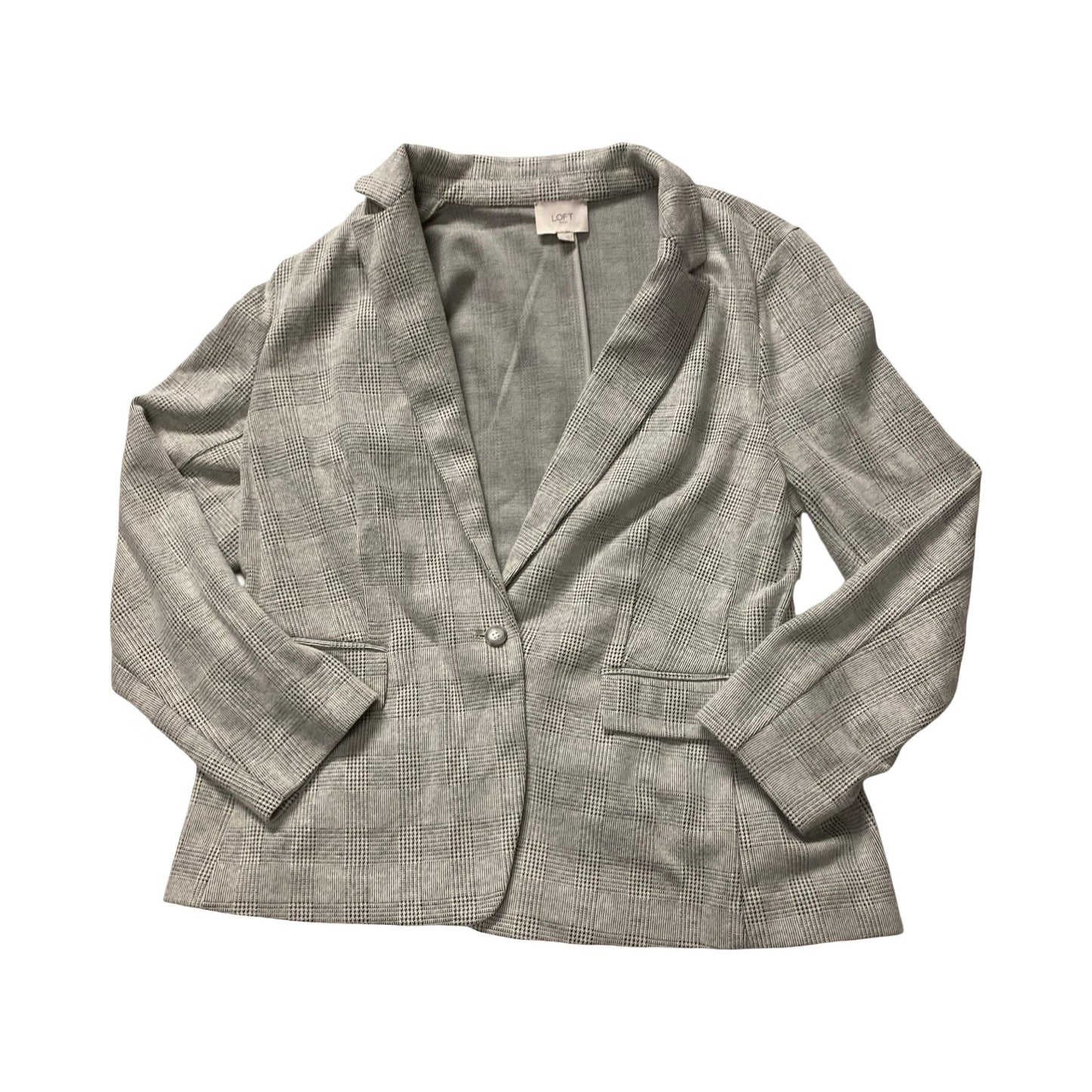 Blazer By Loft In Black & White, Size:Xl
