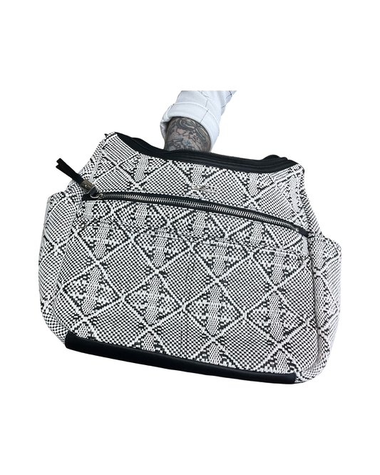 Handbag By Rosetti In Black & White, Size:Medium
