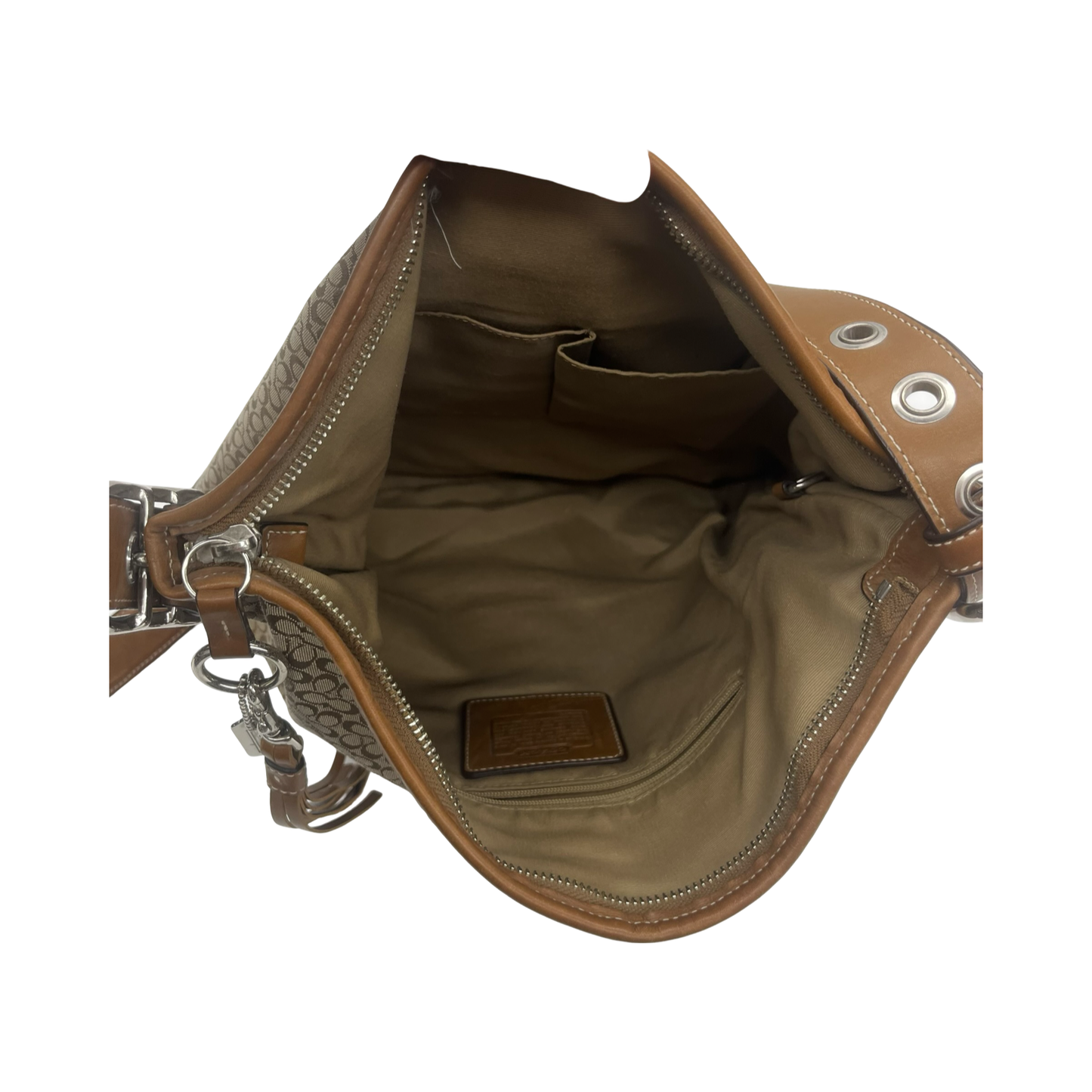 Crossbody Designer By Coach In Brown, Size:Medium