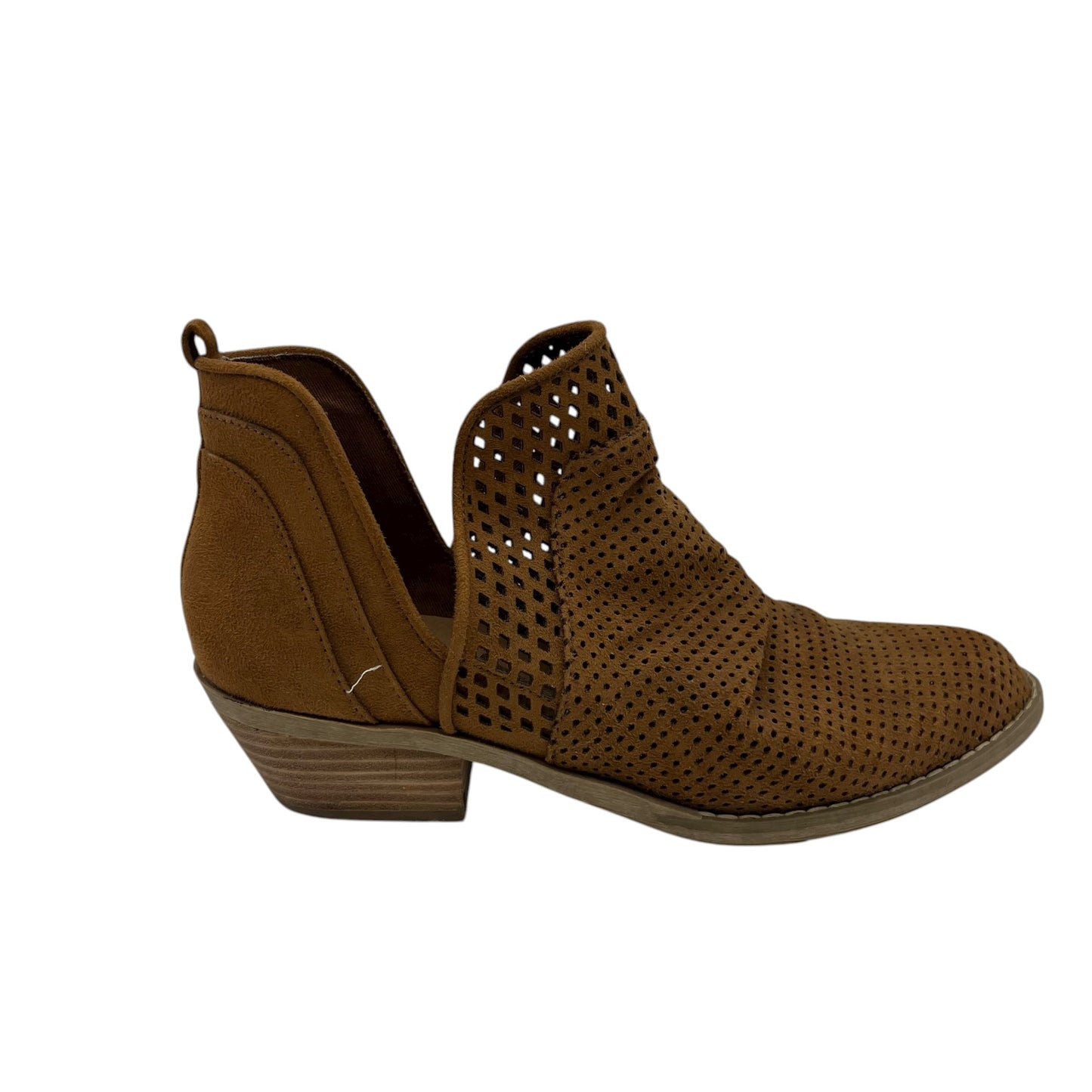 Boots Ankle Heels By Report In Tan, Size:7.5