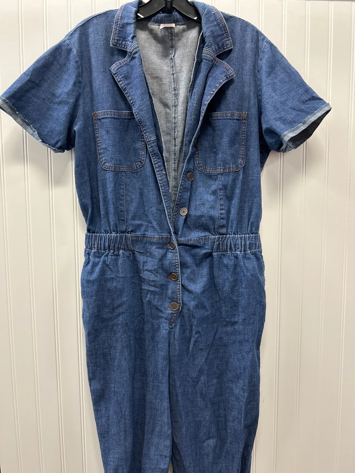 Jumpsuit By No Boundaries In Blue Denim, Size:L
