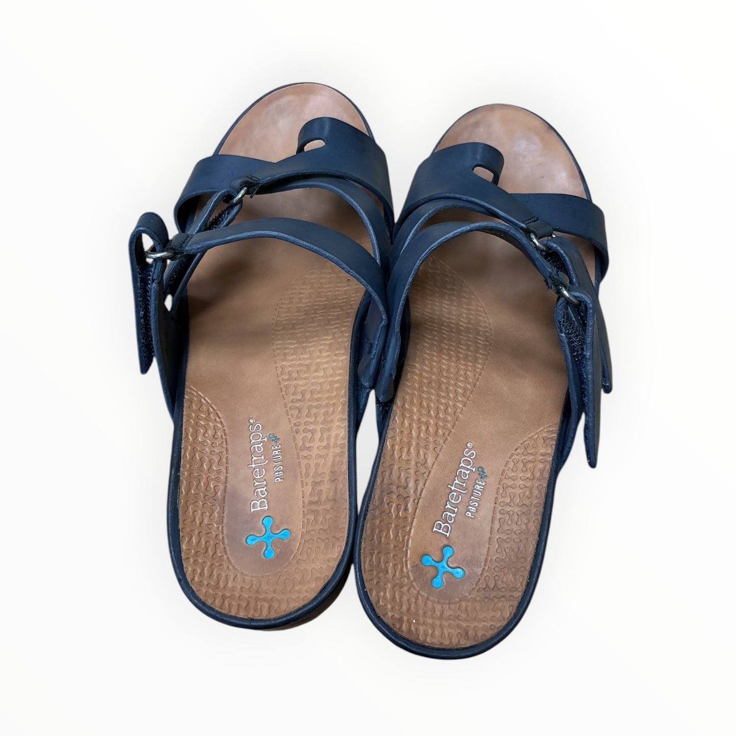 Sandals Heels Wedge By Bare Traps In Navy, Size:8