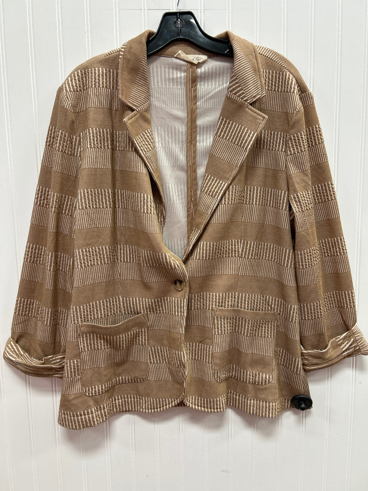 Top Ls By Doe & Rae In Tan, Size:L