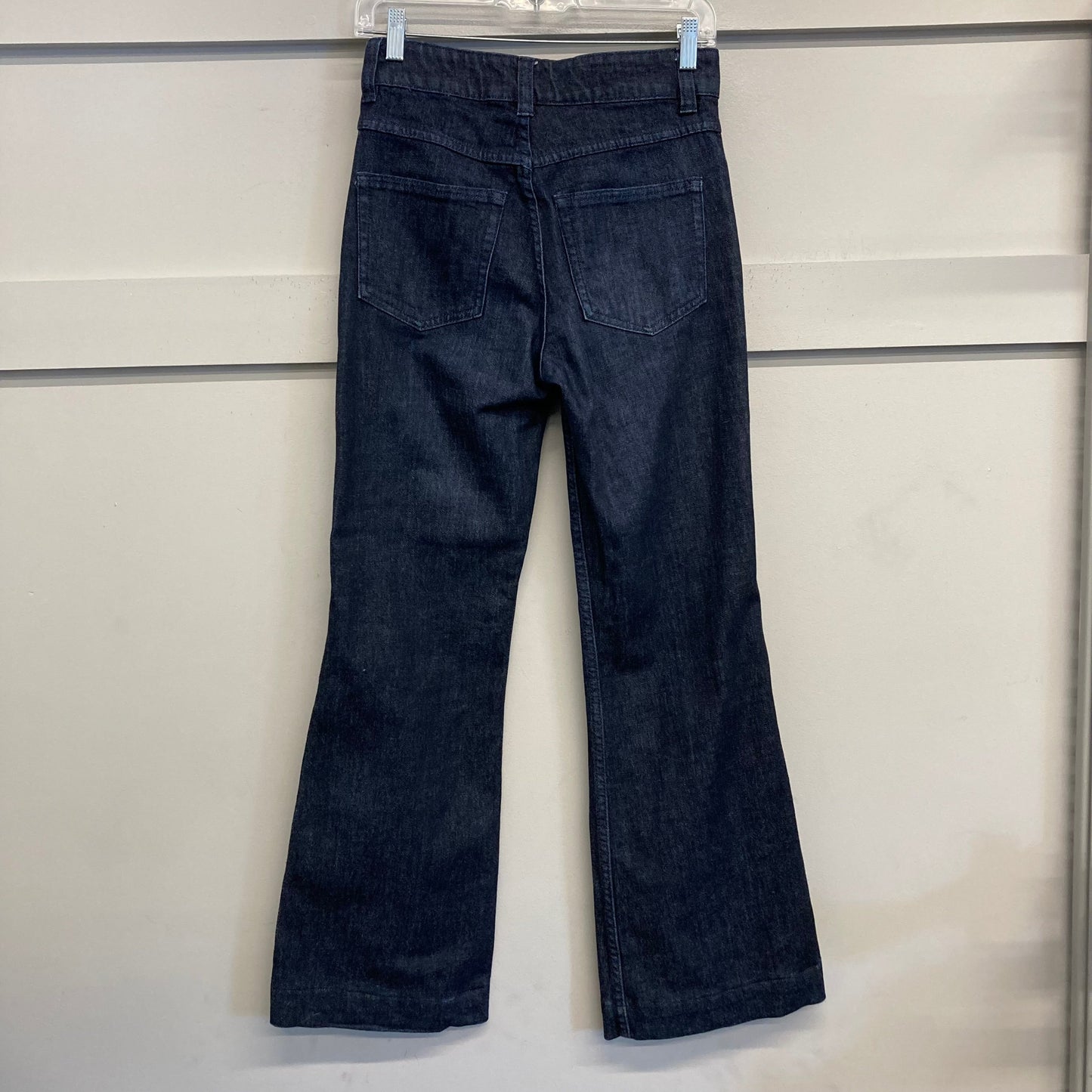 Jeans Wide Leg By J. Crew In Blue Denim, Size:0