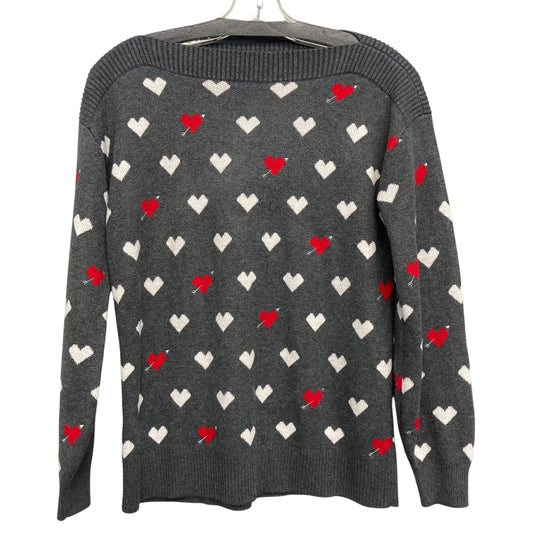 Sweater By Loft In Grey & Pink, Size:Xs