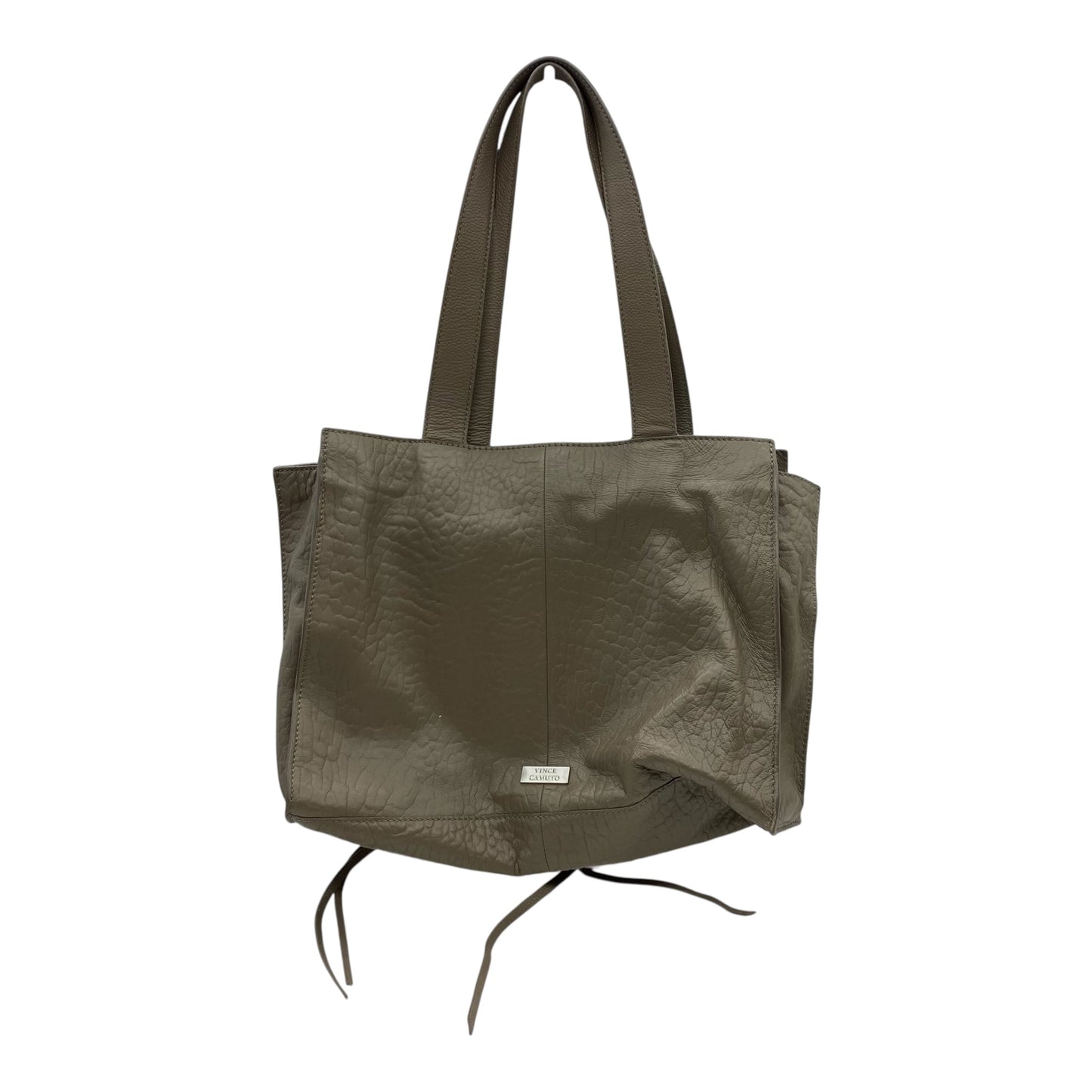 Handbag Leather By Vince Camuto In Brown, Size:Medium