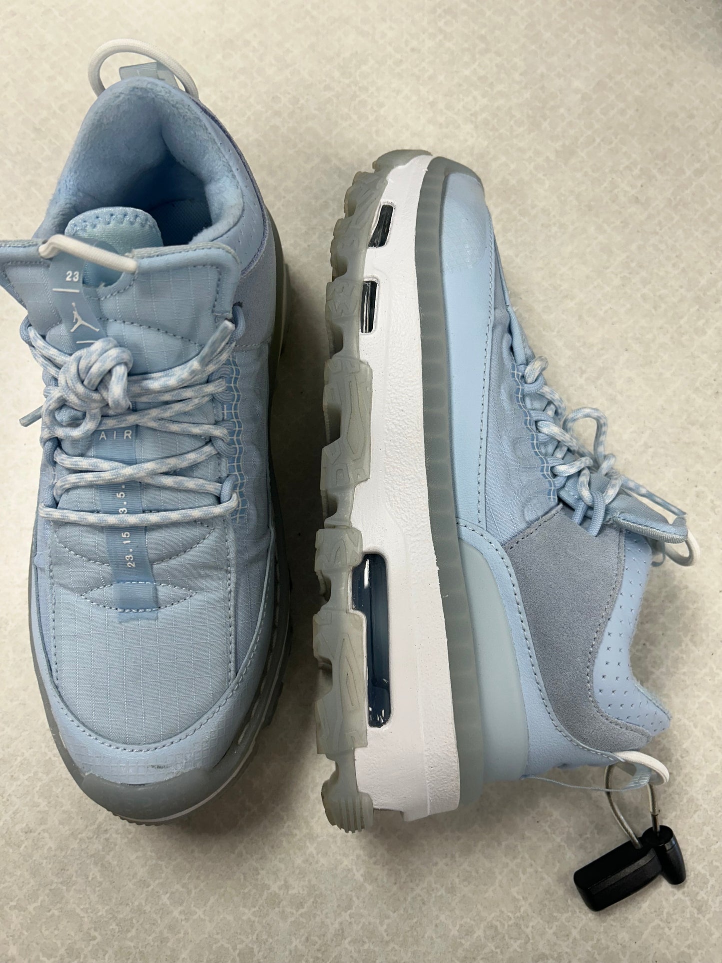 Shoes Luxury Designer By Jordan In Blue, Size:7.5