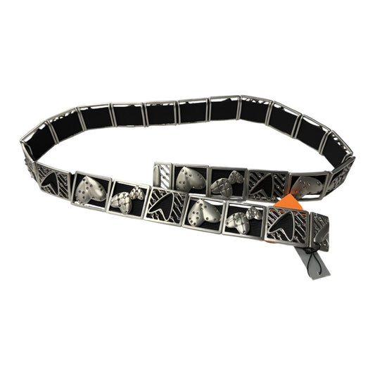 Belt By Chicos In Black & Silver