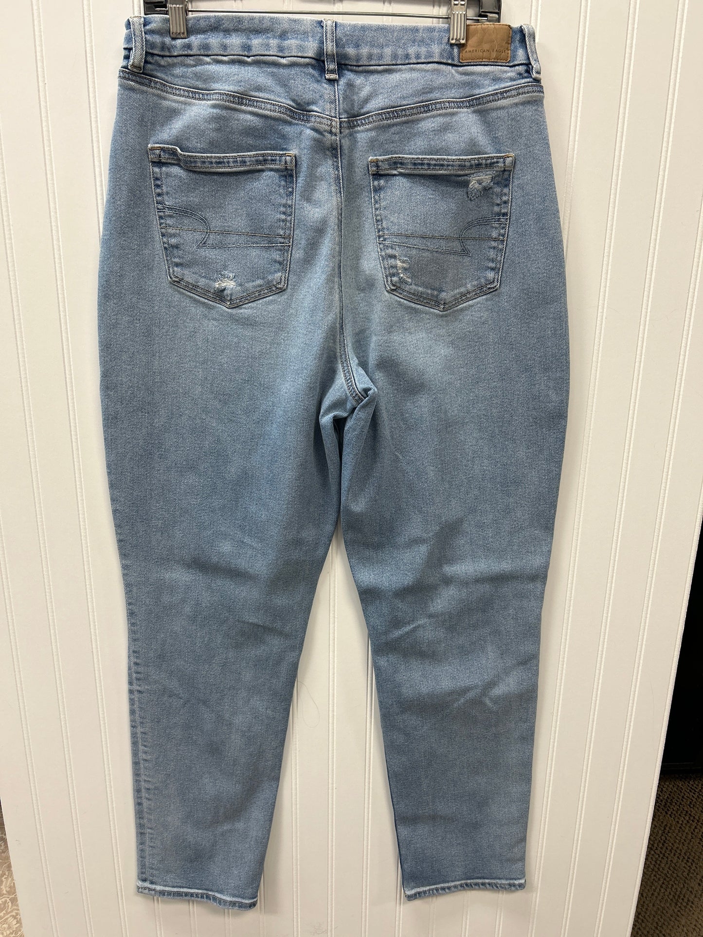 Jeans Wide Leg By American Eagle In Blue Denim, Size:14L