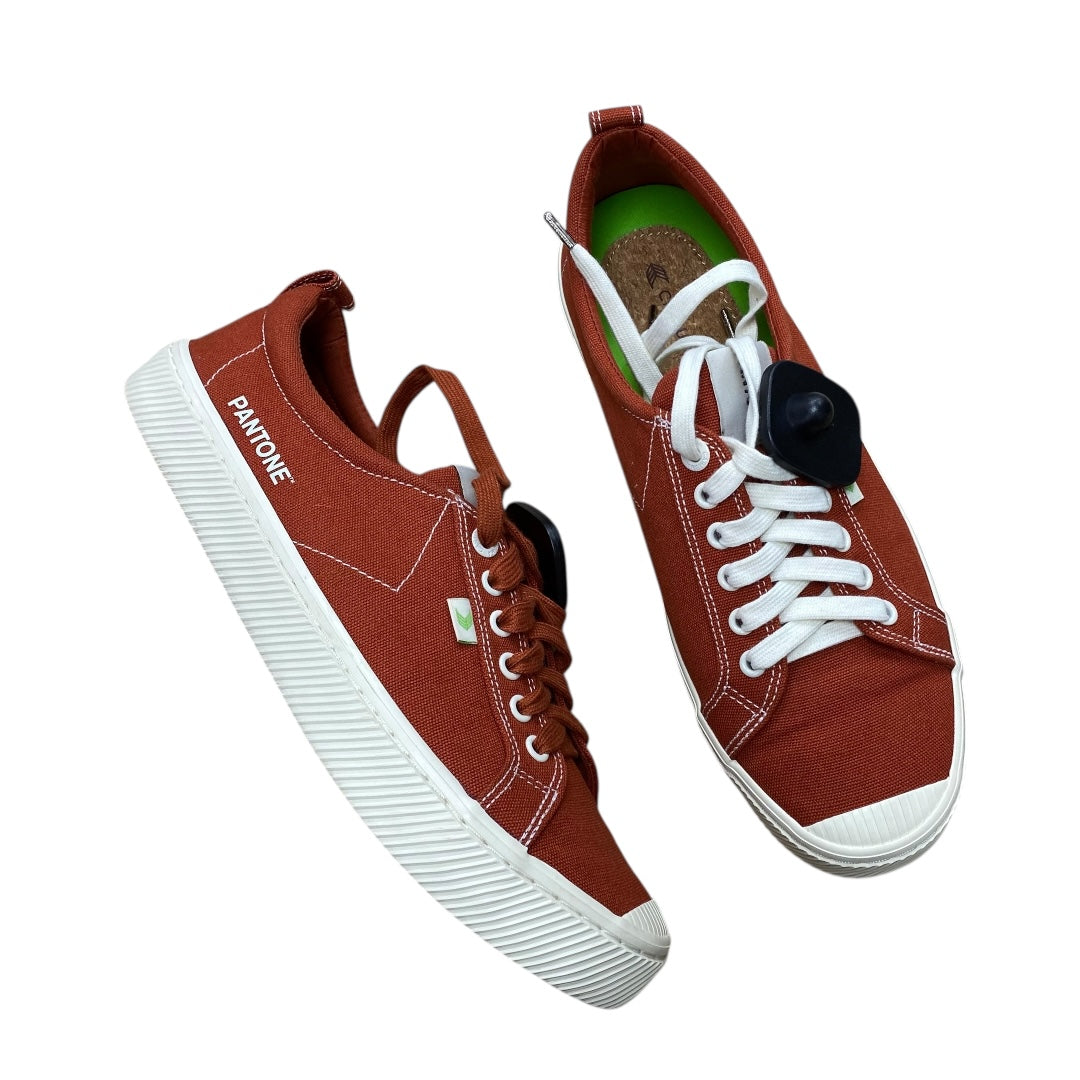 Shoes Sneakers By Clothes Mentor In Orange, Size:12.5