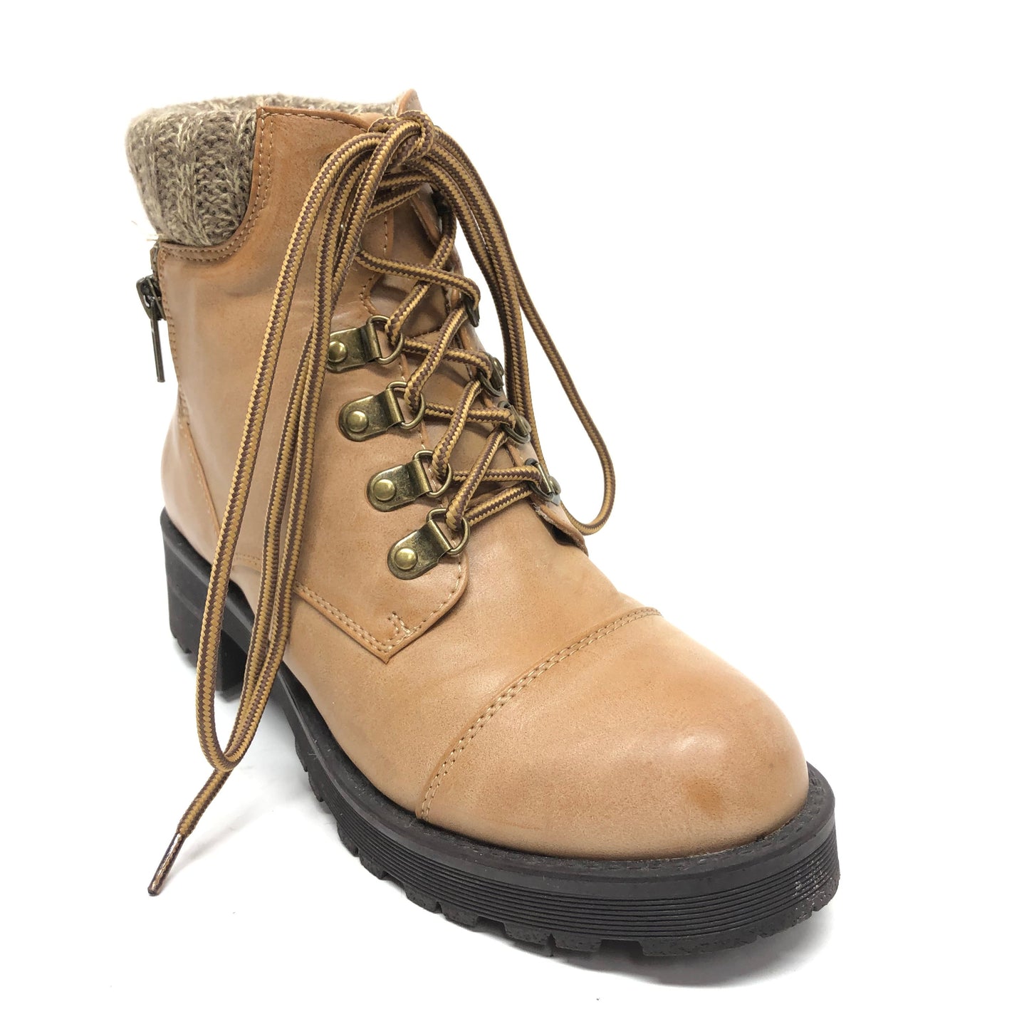 Boots Ankle Heels By Mia In Tan, Size: 7