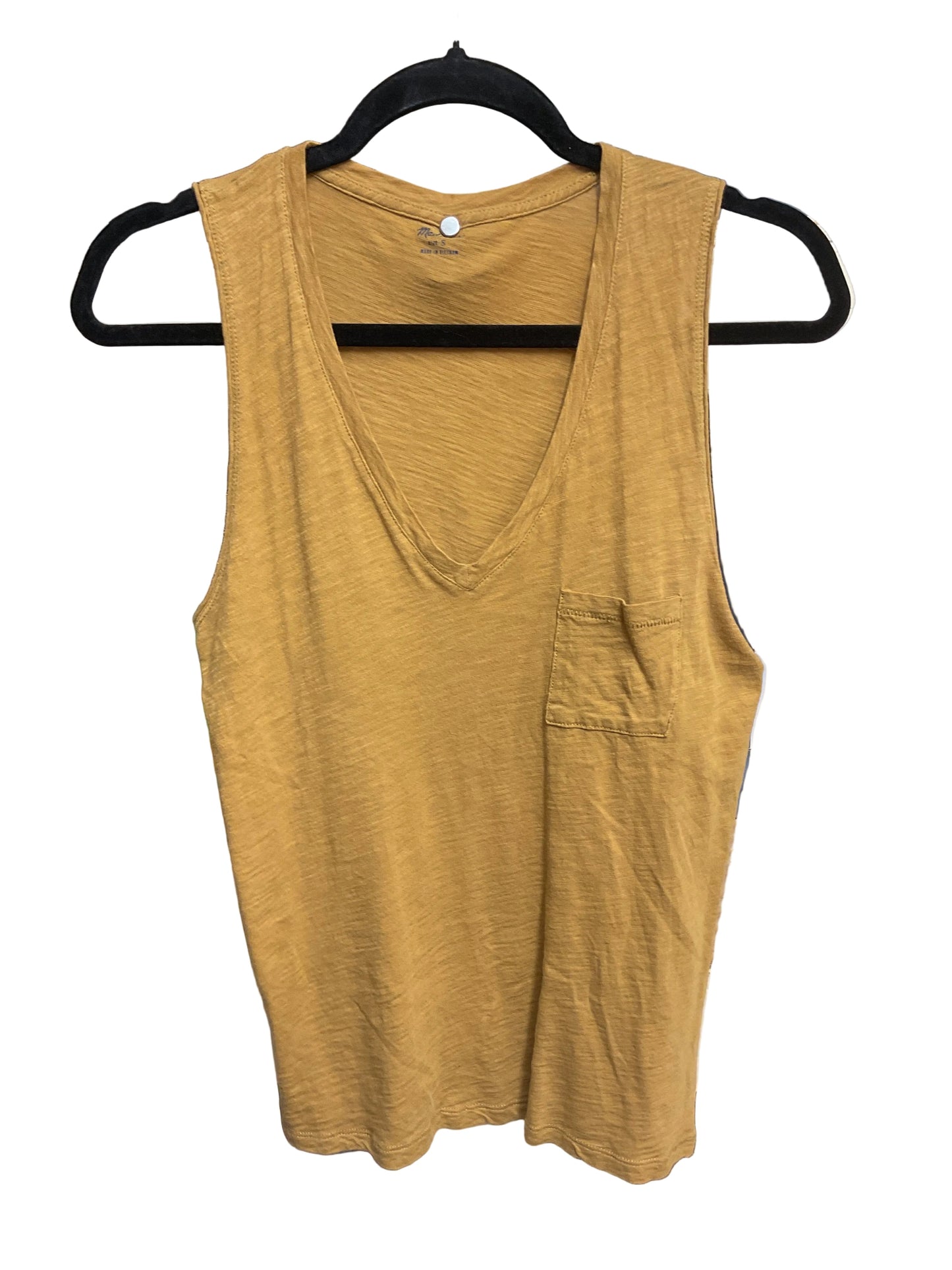 Top Sleeveless Basic By Madewell In Yellow, Size:S