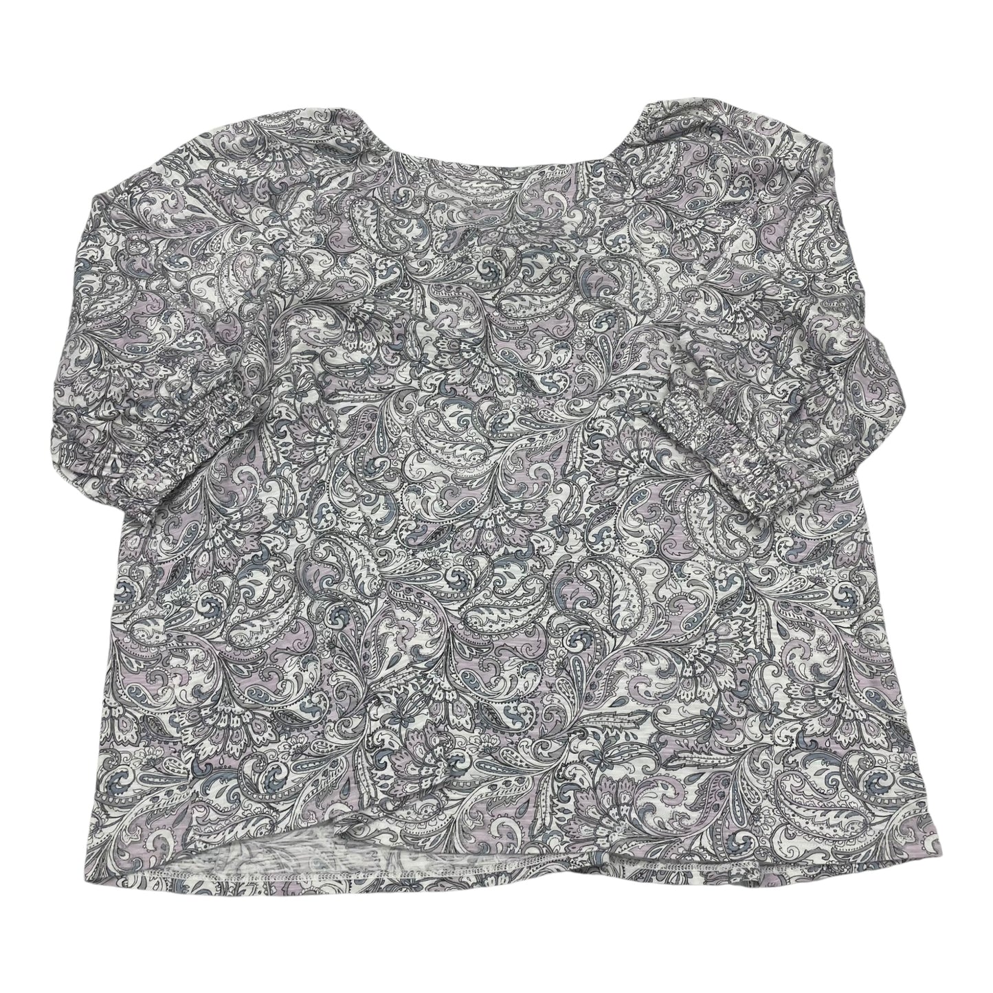 Top 3/4 Sleeve By J. Jill In Paisley Print, Size:Xl