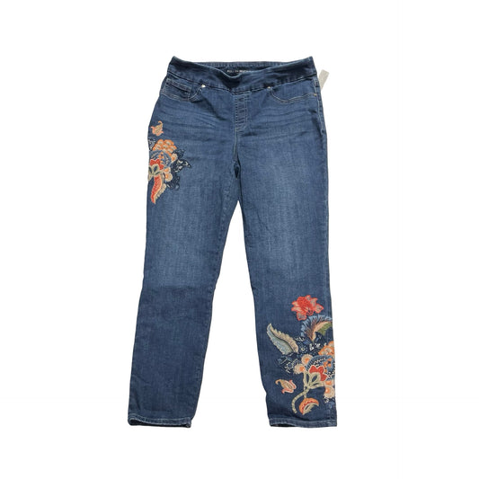 Jeans Jeggings By Chicos In Blue Denim, Size:8