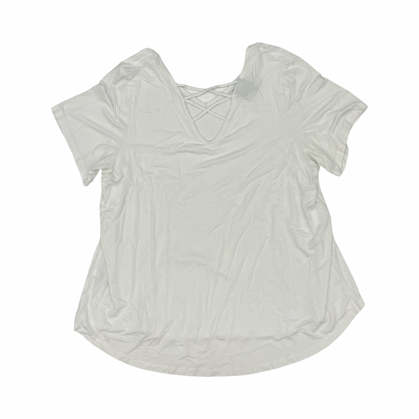 Top Ss By Jm Collections In White, Size:3X