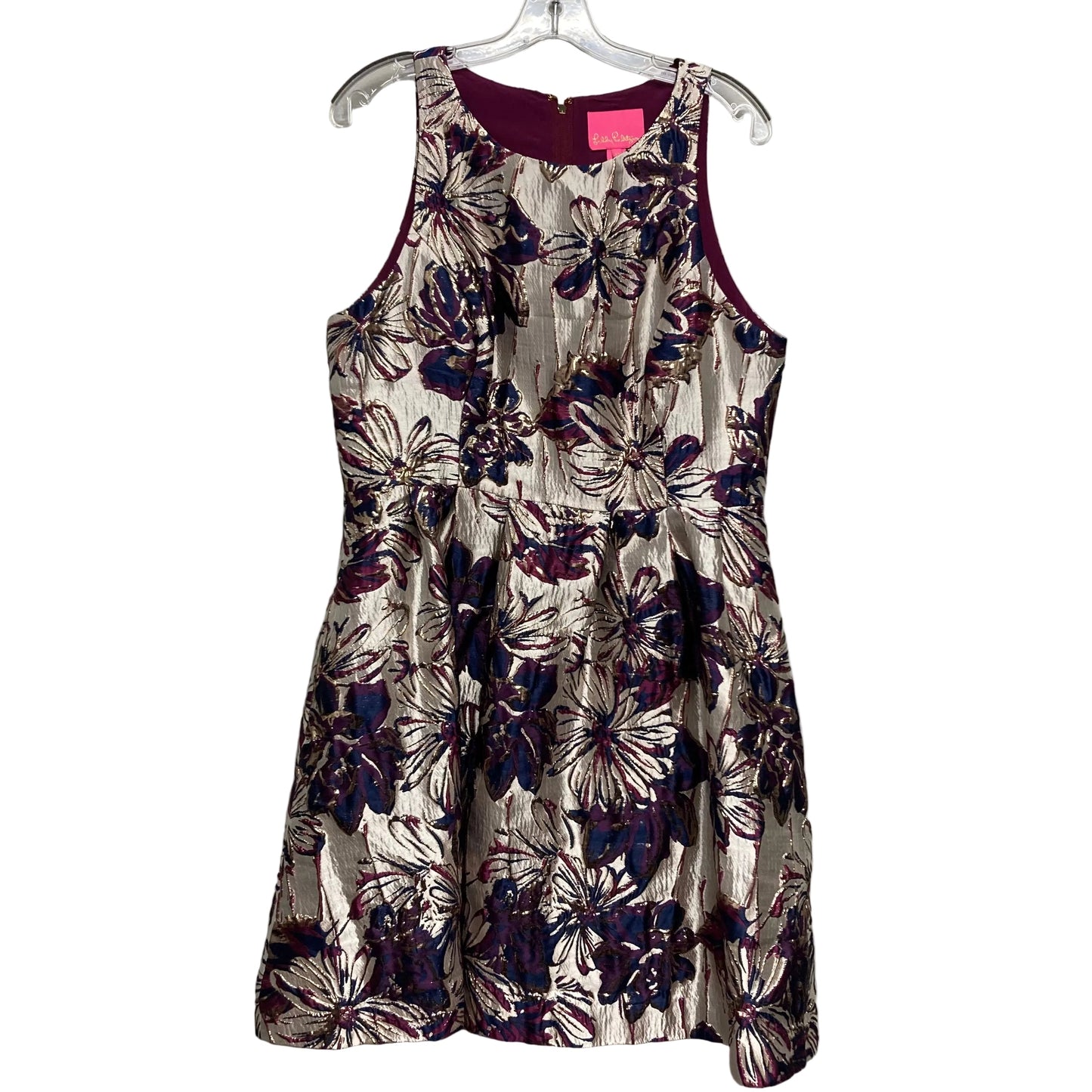 Dress Designer By Lilly Pulitzer In Blue & Purple, Size:L