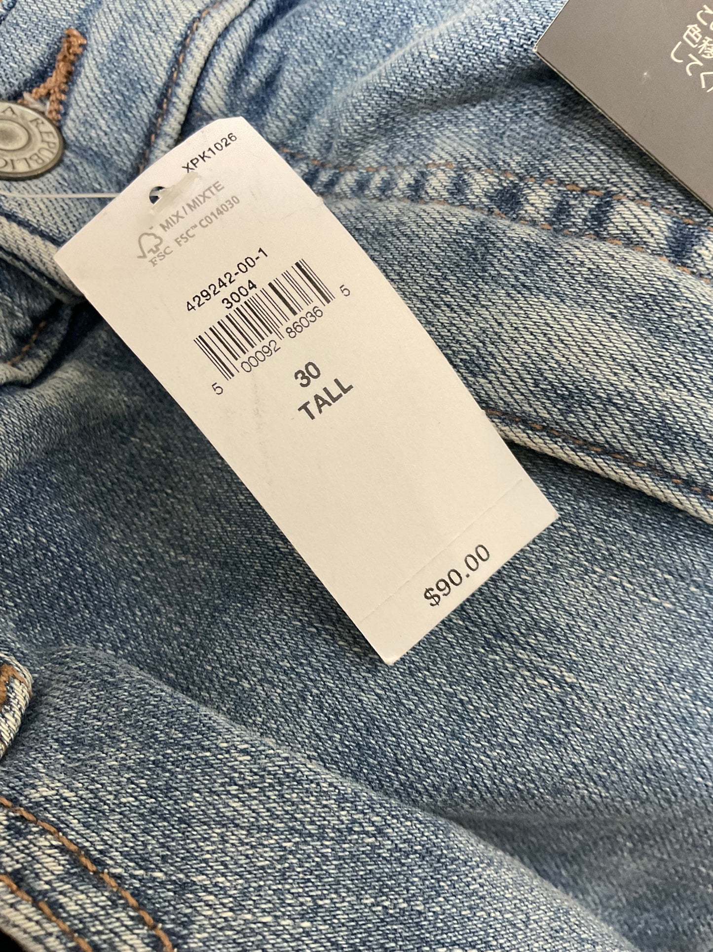 Jeans Skinny By Banana Republic In Blue Denim, Size: 10