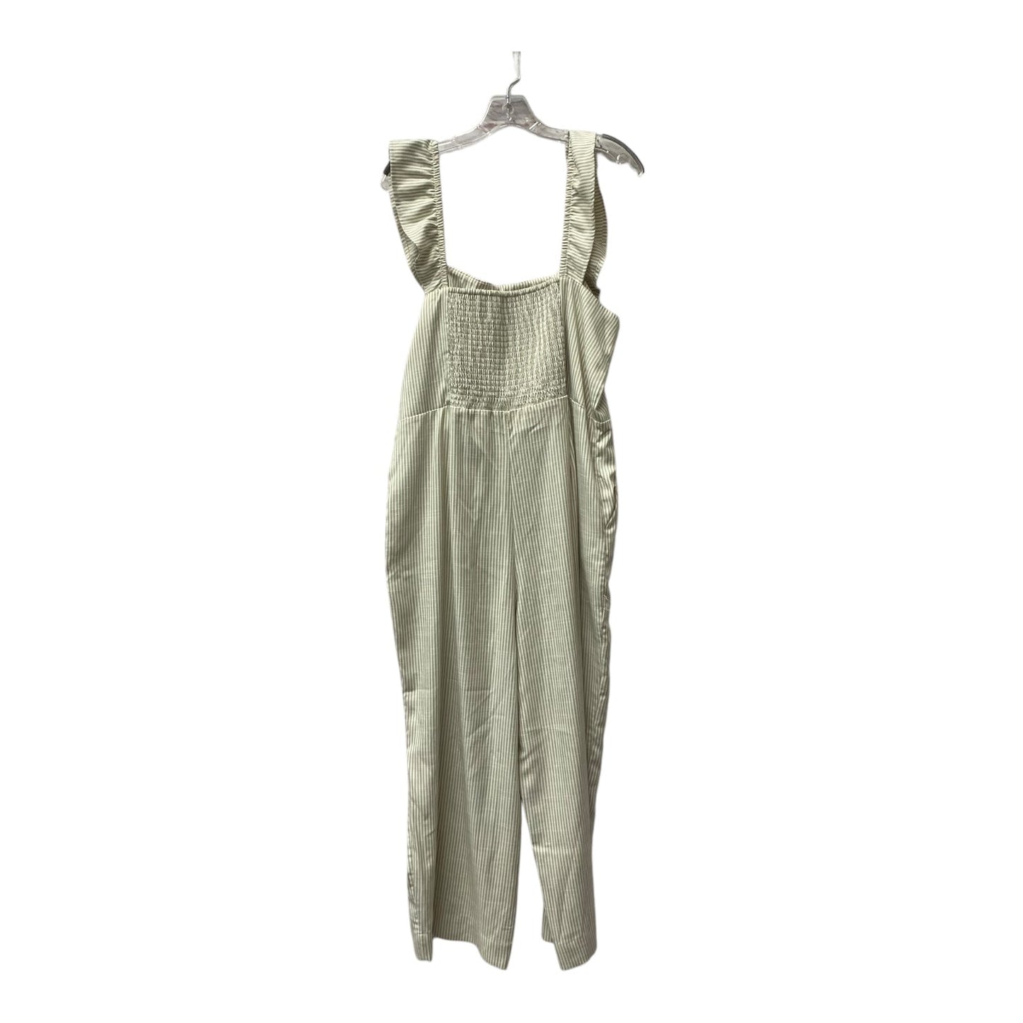 Jumpsuit By Gap In Tan & White, Size:1X