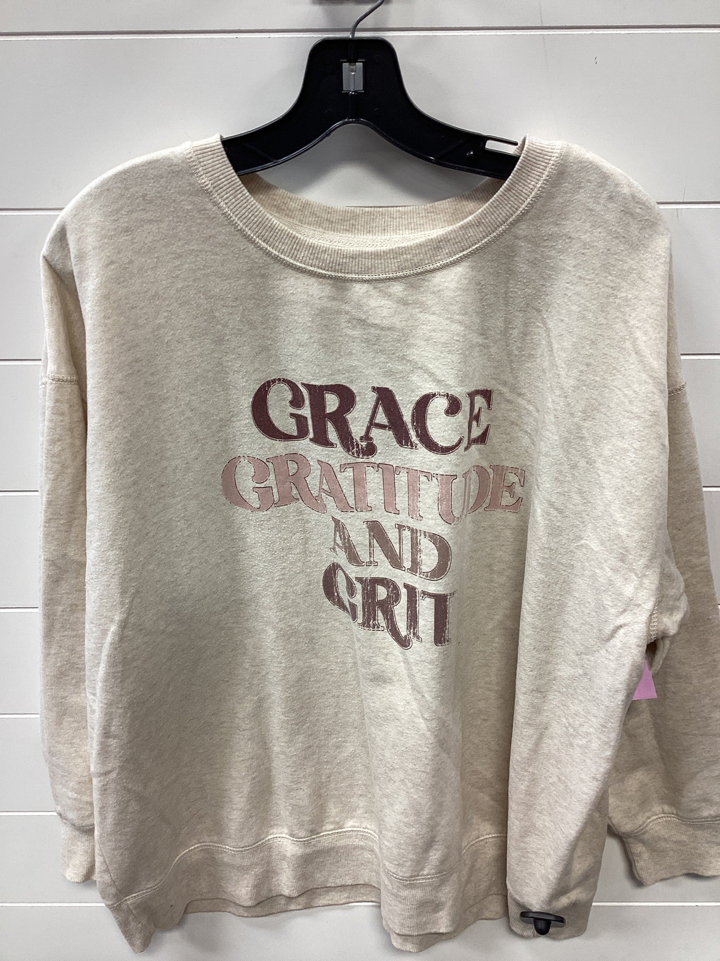 Top Ls By Maurices In Cream, Size:2X